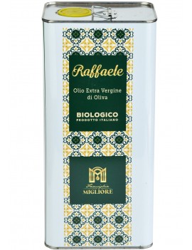 12 Tins / Cans 5 LT - Raffaele - Organic Extra Virgin Olive Oil